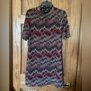Fancy Patterned Shift Dress